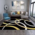 thumbnail image 1 of Modern Abstract Grey Area Rug Living Room Sofa Luxury Large Carpet Comfortable Soft Bedroom ration R, 1 of 5
