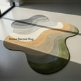 thumbnail image 1 of Modern Abstract Hand-Tufted Rug – Unique Irregular Shape Carpet for Stylish Bedroom Decor, 1 of 4