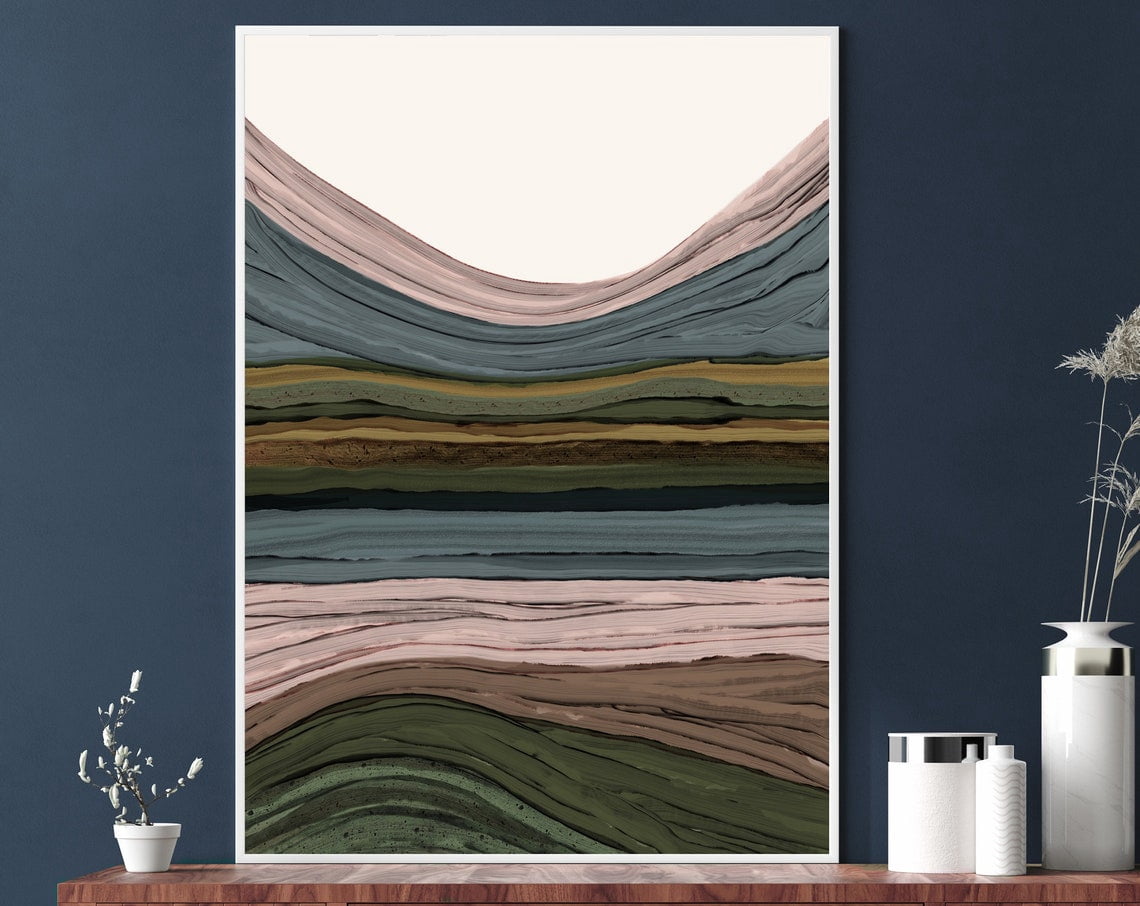 Modern Abstract Landscape Art Painting Art Art Instant Art Neutral ...