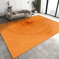 thumbnail image 1 of Modern Abstract The Large Area Rug, Luxury Orange Circle Kids Rugs, Anti-Skid Washable Easy Clean Soft Throw Rug For Bedside Living Room Bedroom Porch 2 x 3ft, 1 of 6