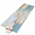 thumbnail image 1 of Modern Abstract Large Area Rugs for Bedroom Living Room, Soft Non Slip Carpet Bedside Rug, Blue Brown Color Blocks Rectangular Floor Cover Kitchen Accent Rug 2'x6' for Dining Room/Office, 1 of 9