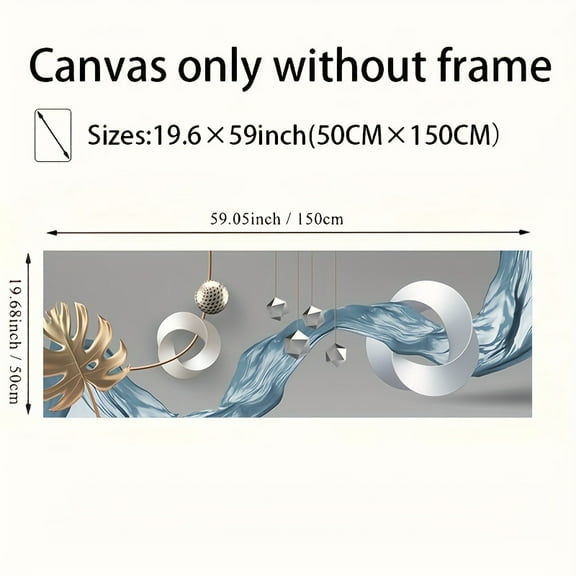 Modern Abstract Living Room Decorative Painting, Light Luxury Atmosphere Morandi Color Creative Sofa Background Wall Art (Frameless)