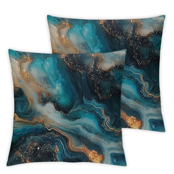 Modern Abstract Marble Texture Throw Pillow Covers, Short Plush Square Pillow Covers Set Cushion Case for Couch Sofa Bed Chair Home Decorations