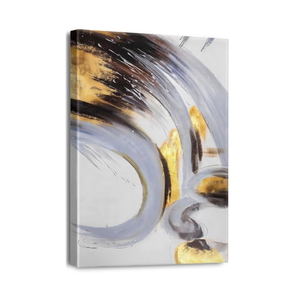 Modern Abstract Navy Decor Artwork Perfect for Office, Living Room & Bedroom Wall Decoration (12x16inch)