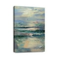 thumbnail image 1 of Modern Abstract Ocean, 12x16 inch Canvas Print - Blue Wall Art Perfect for Bathroom and Coastal Home Decor, 1 of 7