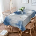 thumbnail image 1 of Modern Abstract Painting Blue Grey Tablecloth for Rectangle/Oval Tables 60 x 84 Inch Fabric Waterproof Table Cover Washable Table Cloth for Kitchen Dinning Wedding Party Tabletop Decorative, 1 of 6