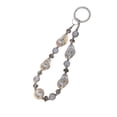 thumbnail image 1 of Modern Abstract Pearls Keychain Rhinestone-Embellished Alloy Pendant Stylish Daily Jewelry Special Occasions, 1 of 8