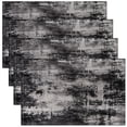 thumbnail image 1 of Modern Abstract Placemats 12x18 Inch-Set of 4,Boho Trippy Black Grey Wipeable Placemats Watercolor Pastel Tie Dye Table Place Mats Farmhouse Grunge Bohemian Heat Resisting Placemats, 1 of 4