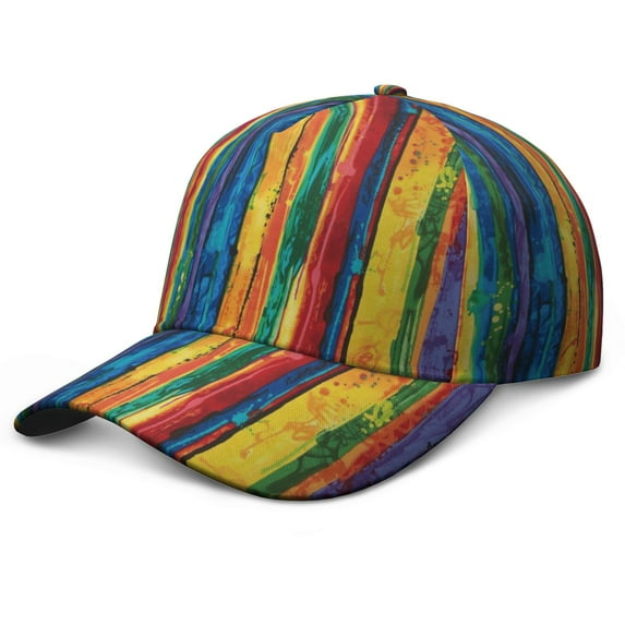 Modern Abstract Print Adjustable Baseball Cap, Comfortable Fit Snapback Hat with Fade-Resistant Print, Perfect Gift for Women Men, Retro Vintage Style for Outdoor Activities
