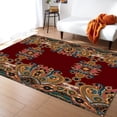 thumbnail image 1 of Modern Abstract Retro Blue Living Room Carpet Coffee Table Floor Mat Study Bedroom Bedside Home ration Large Rug Floor Mat, 1 of 5