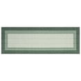 thumbnail image 1 of Modern Abstract Runner Rug 2x6 Washable Hallway Runner Rug, Non Slip Non-Shedding Soft Floor Carpet, Low-Pile Minimalist Bordered Runner for Bedside Laundry Bathroom, Green, 1 of 8