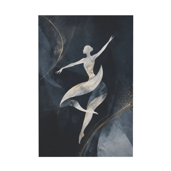 Modern Abstract Silhouette Canvas Wall Art Scandinavian Minimal Human Figure for Living Room or Bedroom 20x30 in