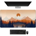 thumbnail image 1 of Modern Abstract Sunset Forest Mouse PadXL,XXL,Large Marble Mouse Pad,31.5*15.7in Stable Rubber Base Mousepad with Stitched Edges Waterproof Desk Mat for Work, Game, Office, Home, 1 of 6