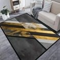 thumbnail image 1 of Modern Abstract carpets for living room Geometry Black Gold Rugs Home Decorations Sofa Table Large Area Rugs Bedroom Floor Mat, 1 of 5