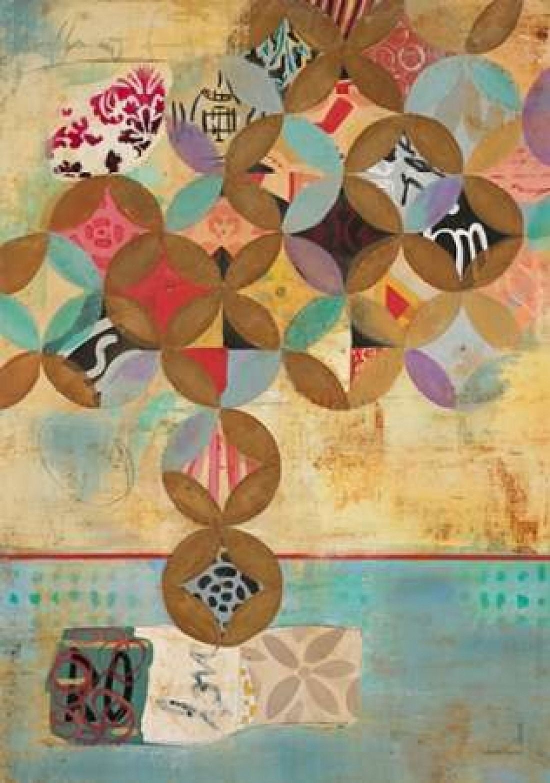 Modern Abstraction 1 Canvas Art - Gabriela Villarreal Villarreal (20 x 28)
