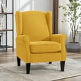 thumbnail image 1 of Modern Accent Chair, Chenille Fabric Armchair with High Resilience Sponge & Sturdy Legs, Comfy Single Sofa Chair for Bedroom, Living Room, Reading & Balcony, 1 of 9