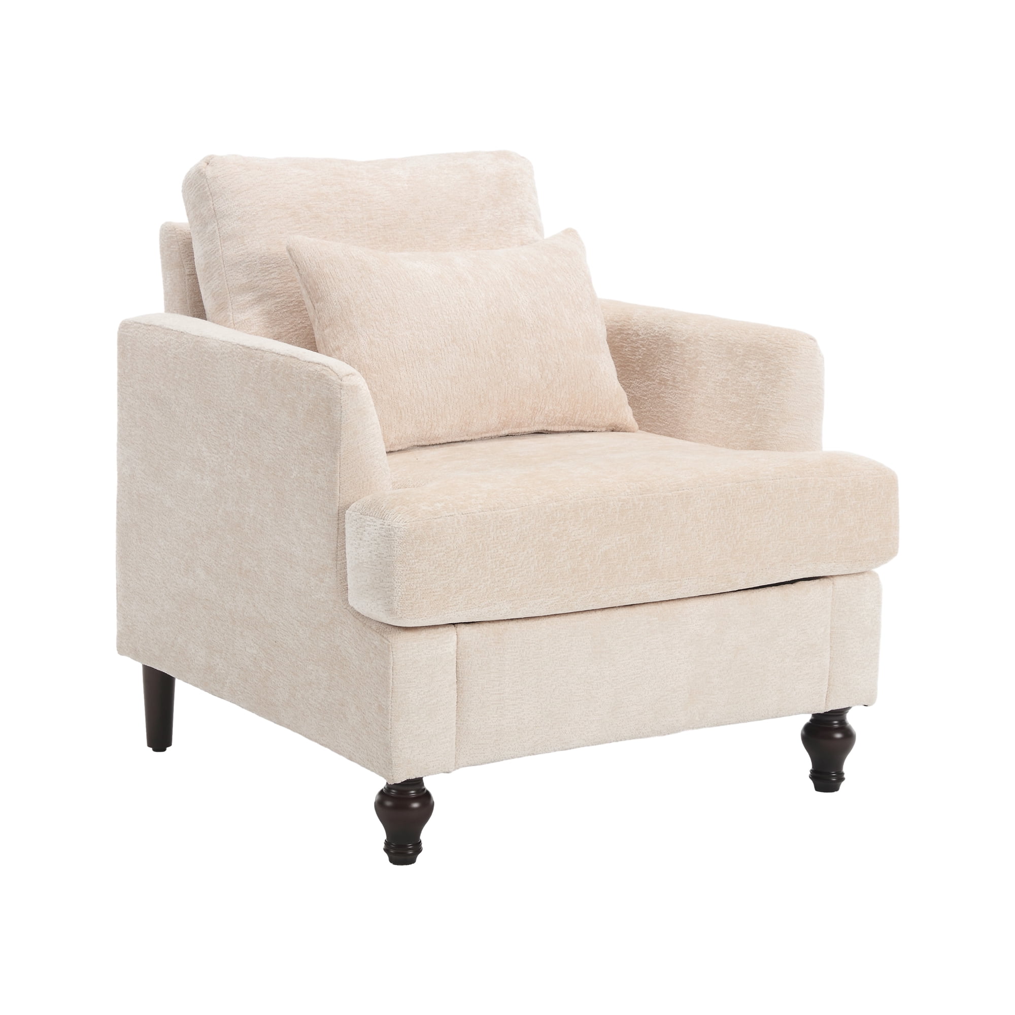 360 Degree Swivel Cuddle Barrel Accent Sofa Chairs Modern Round Armchairs with Hollow Backrest Boucle Accent Chair for Living Room Bedroom Office Small Spaces Beige Walmart