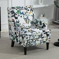 thumbnail image 1 of Villeston Mid-Century Accent Chair Solid Print Removable Back Cushion Armchair,Butterfly, 1 of 6