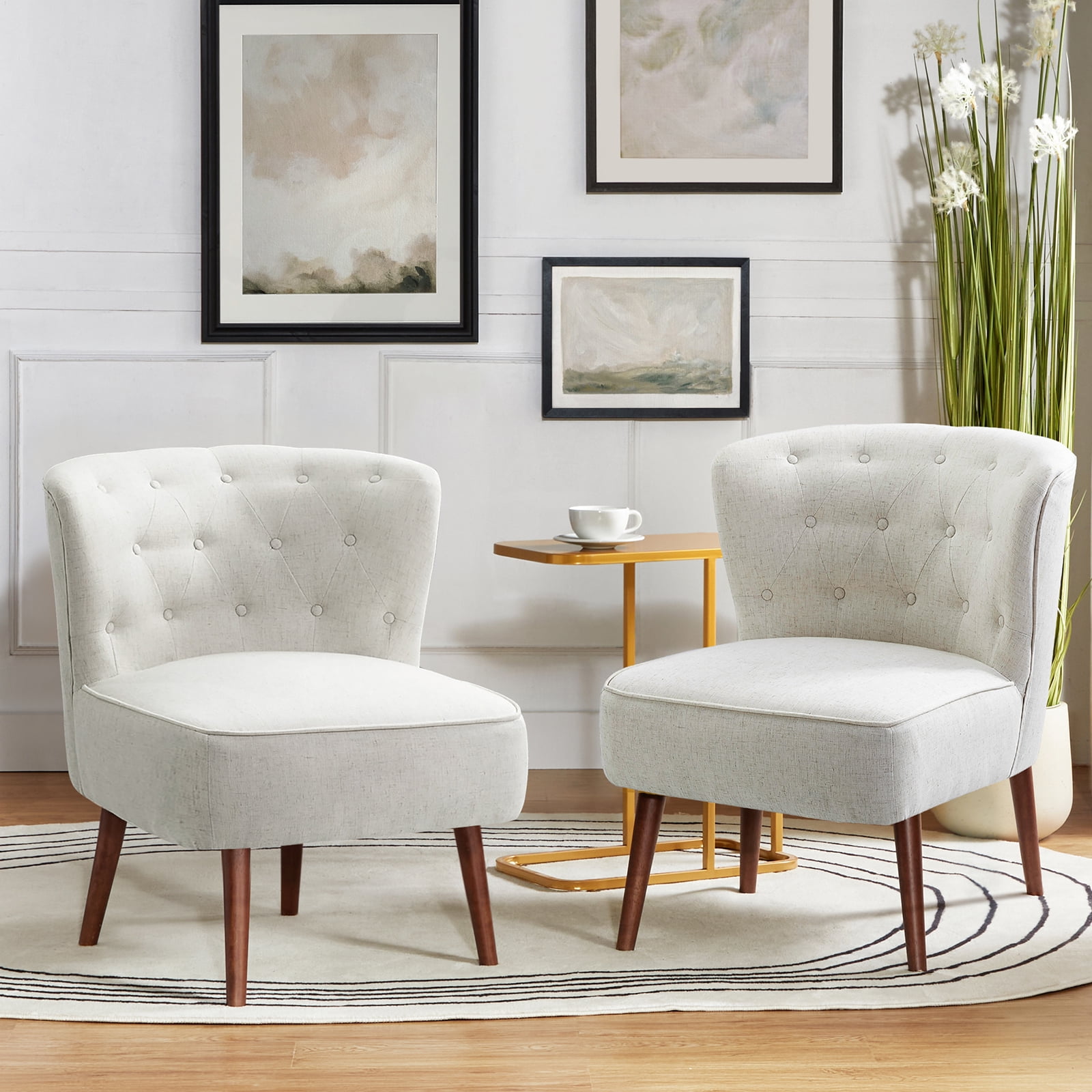 Modern Accent Dining Chairs Set Of 2