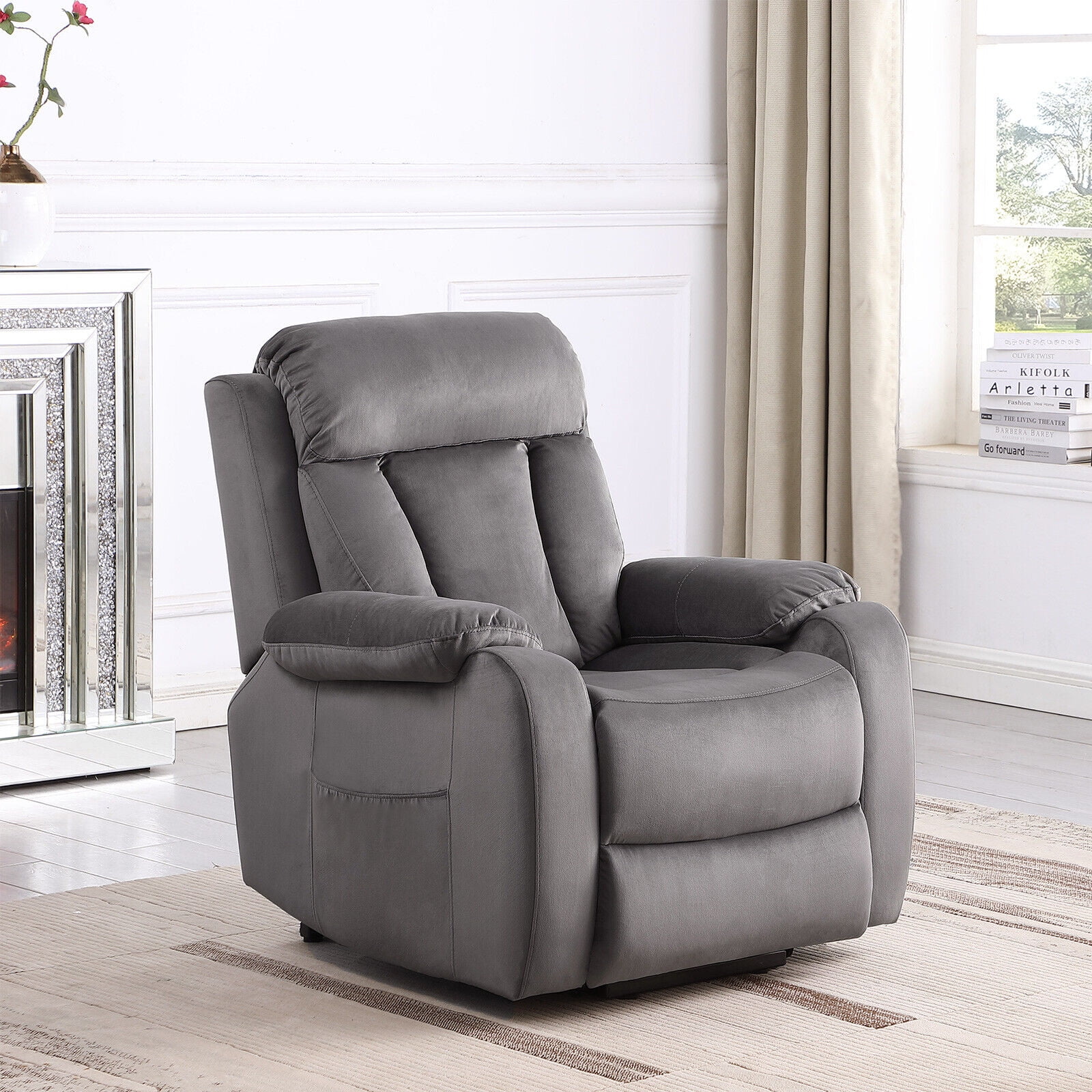 Modern Accent Power Lift Recliner Chair Electric Sofa Fabric for