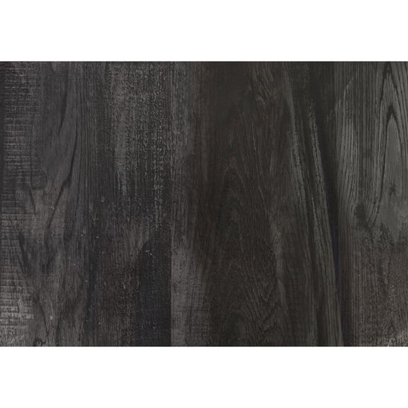 Modern Accent Table for Sofa | Used in Entryway and Living Room | Black Reclaimed Wood - Look MDF | Addresses Storage Limitations