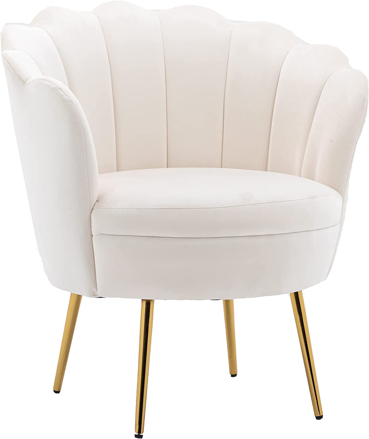 Modern Accent Velvet Chairs Comfy Upholstered Vanity Chairs for Bedroom ...