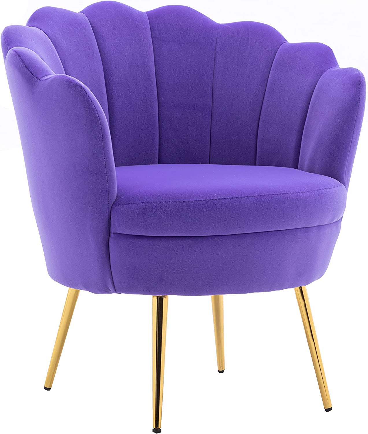 Modern Accent Velvet Chairs Comfy Upholstered Vanity Chairs for Bedroom ...