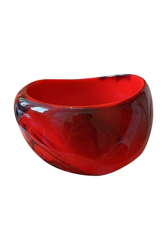 Modern Acrylic Bangle Bracelets Wide Geometric Bangle Everyday Wear Bangles