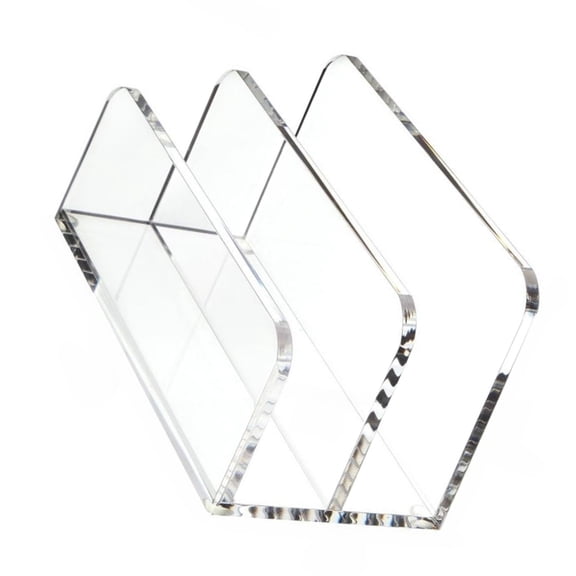 Modern Acrylic Desktop File Organizers With Mail Document Tray For Efficient Offices Space Saving Storage Stand Holders