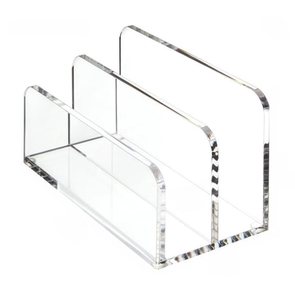 Modern Acrylic Desktop File Organizers With Mail Document Tray For Efficient Offices Space Saving Storage Stand Holders