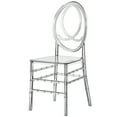 thumbnail image 1 of Fabulaxe QI004659.CL Modern Acrylic Phoenix Dining Chair, Stackable Transparent Party Chair, Crystal Clear Acrylic Chair for Events and Weddings, Single, 1 of 8
