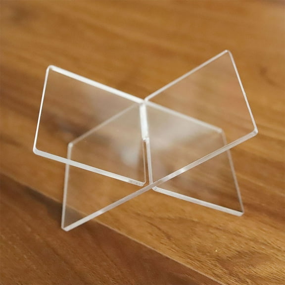 Modern Acrylic Display Stand for Large Books For Cookbook Bible Magazine transparent Smile Home