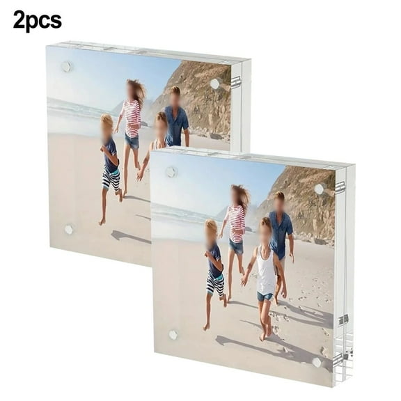 Modern Acrylic Double-Sided Photo Frame Block - Perfect for Cherished Memories!