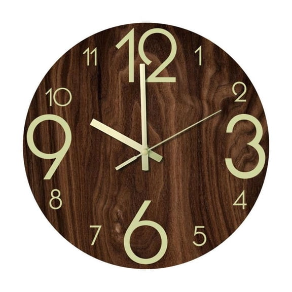 Modern Acrylic Luminous Wall Clock 12'' Silent Clock Home Decor B
