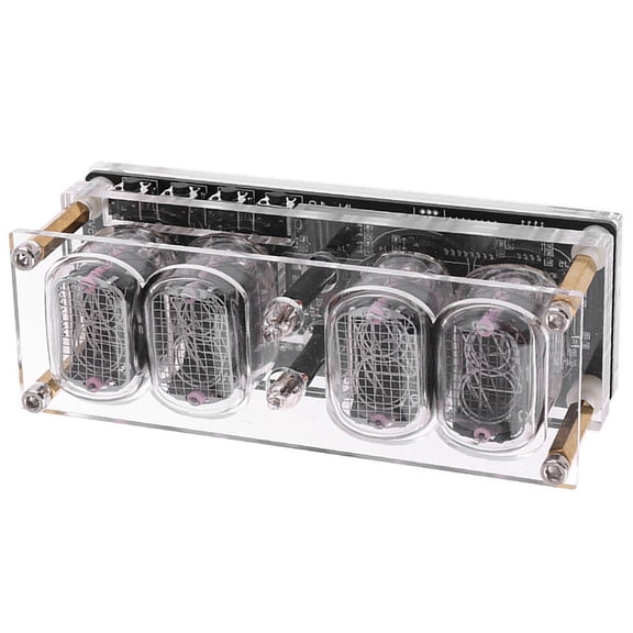 Modern Acrylic Nixies Tube Clock Color Changing Display Precisions Movements Power Failure Memory USB Powered Home Clock