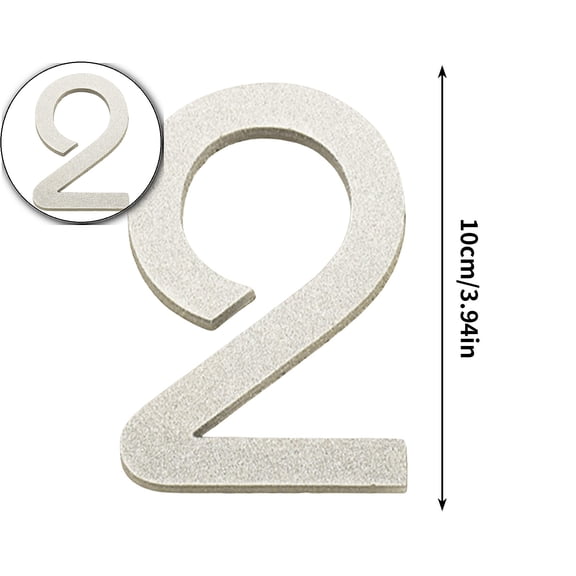 Modern Acrylic Number Plates, Silvery Wall Decor Signs, Stylish House Address Tags for Home Entrance Use