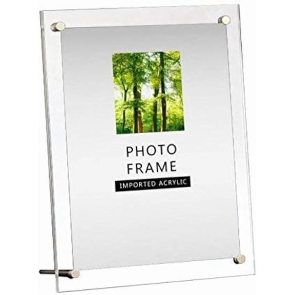 Modern Acrylic Photo Frame - Desktop/Free Standing (8.5x11)