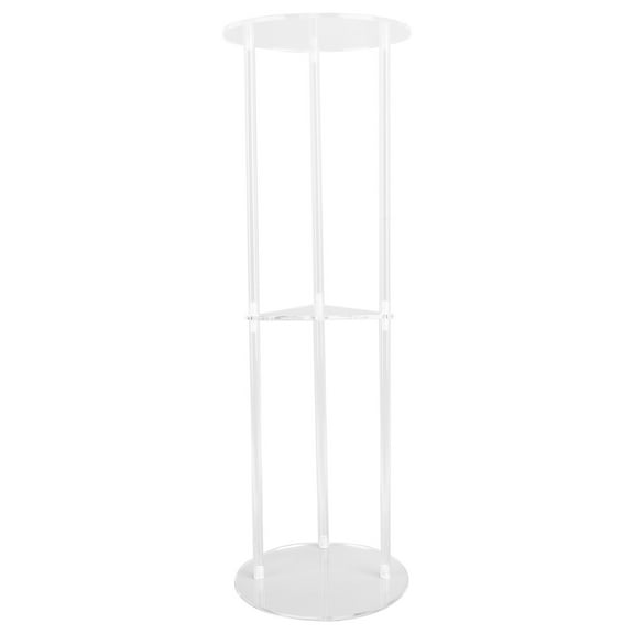 Modern Acrylic Side Table, Durable, Lightweight, 7.9"x7.9", 23.6" Tall, Perfect For Small Rooms