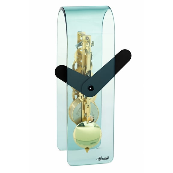 Modern Acrylic Table Clock with Quartz Movement by Hermle
