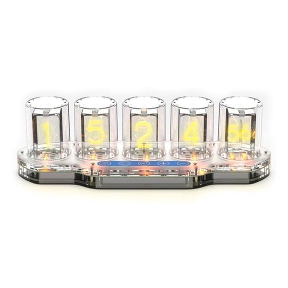 Modern Acrylic Tabletop Clock Pseudo-Glow with LED LightsDesktop Decoration Customizable and Trendy Design