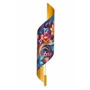 Modern wall clock with quartz movement by Hermle