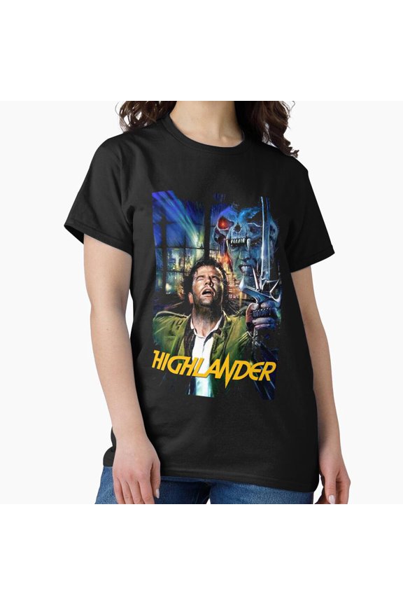 Modern Action Fantasy Story Legendary Thirst Highlander Movie Original Wall Art Artwork 1985 G23757 Unisex T-Shirt, Up to Size 5XL
