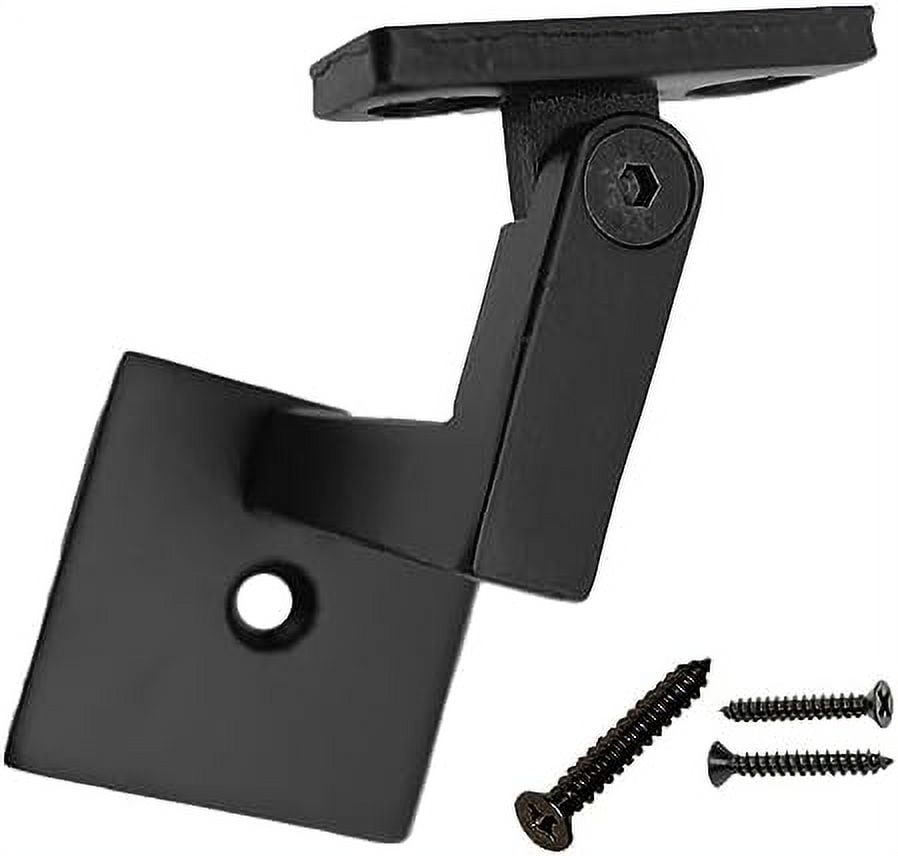 Modern Adjustable Railing Support Bracket Real Black NOT Matte