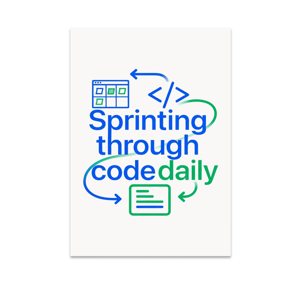 Modern Agile Developer Decor - Software Engineer - 13x19 Poster Print