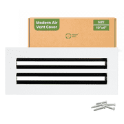 GREEN VENT Modern Air Vent Cover 10x4 Duct Opening   Aluminum Linear Slot Diffuser, Slim Design