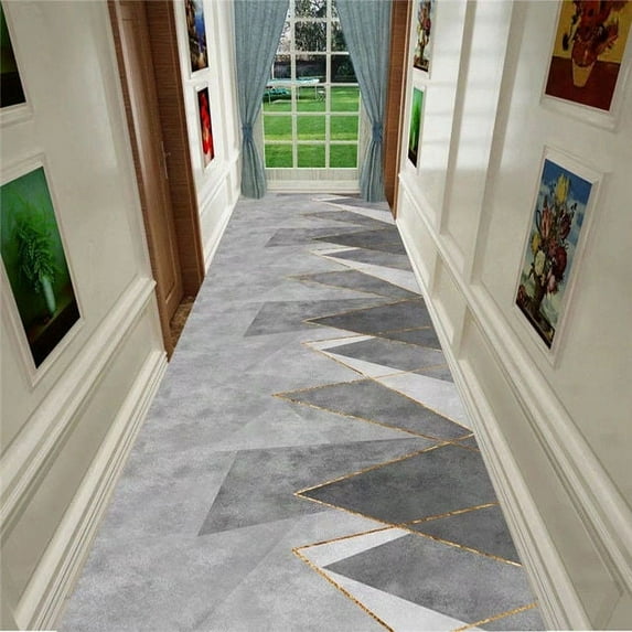 Modern Aisle Carpet Long Runner Luxury decoration Hotel Entrance Hallway Corridor Non-Slip Mat Bedro