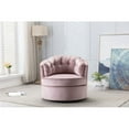 thumbnail image 1 of Modern Akili Swivel Accent Chair Barrel Chair For Home Living Room / Modern Leisure Chair Pink, 1 of 10