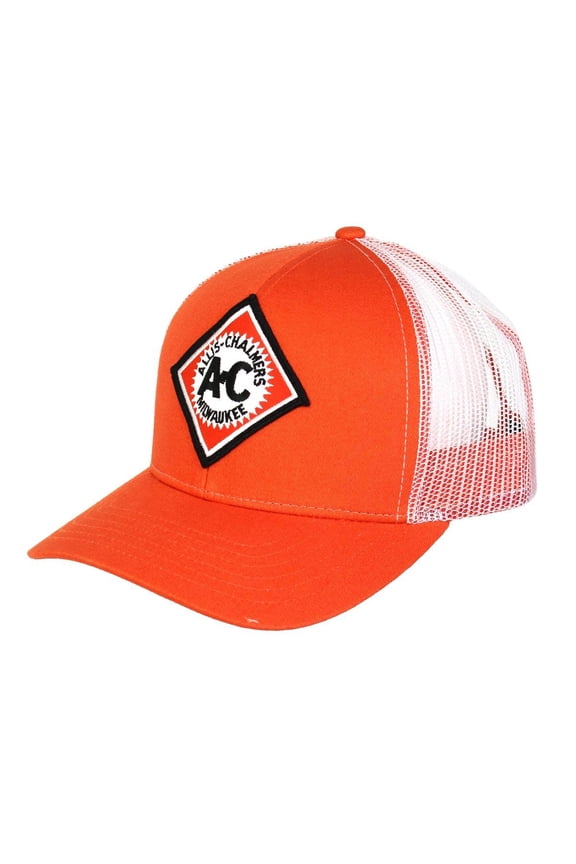 Modern Allis Chalmers Logo White Mesh Back Hat, NAOWM