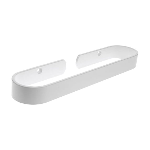 Modern Aluminium Alloy Bathroom Towel Bar, Wall Mounted Towel Holder Rack Organizer with Stable Structure, Easy Installation for Small Bathroom (Black/White, 4 Sizes)