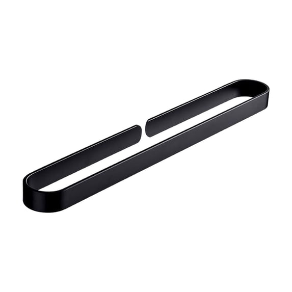 Modern Aluminium Alloy Bathroom Towel Bar, Wall Mounted Towel Holder Rack Organizer with Stable Structure, Easy Installation for Small Bathroom (Black/White, 4 Sizes)
